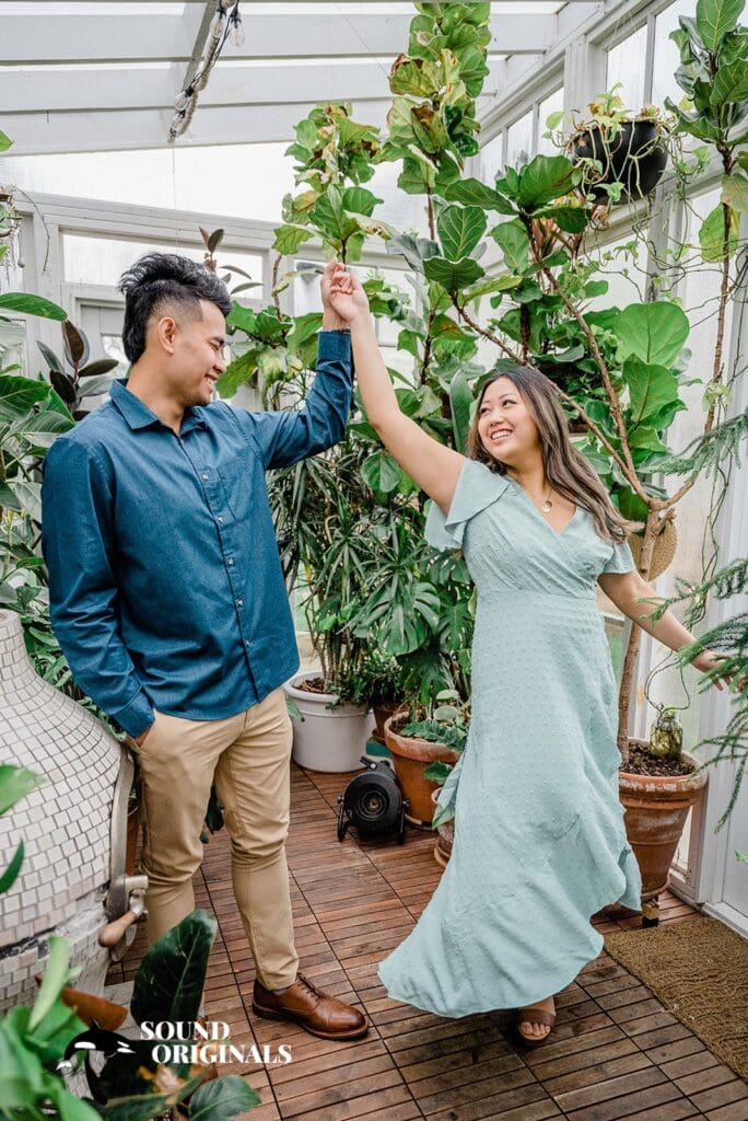 Seattle Greenhouse Engagement // Alyssa + Johnny -