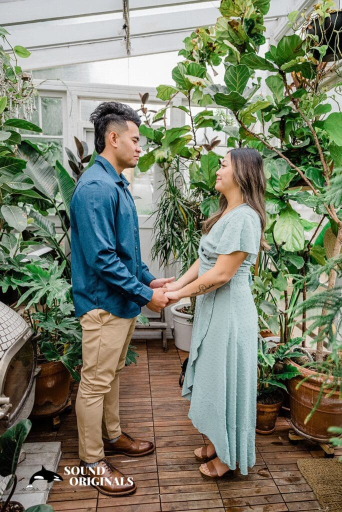 Seattle Greenhouse Engagement // Alyssa + Johnny -