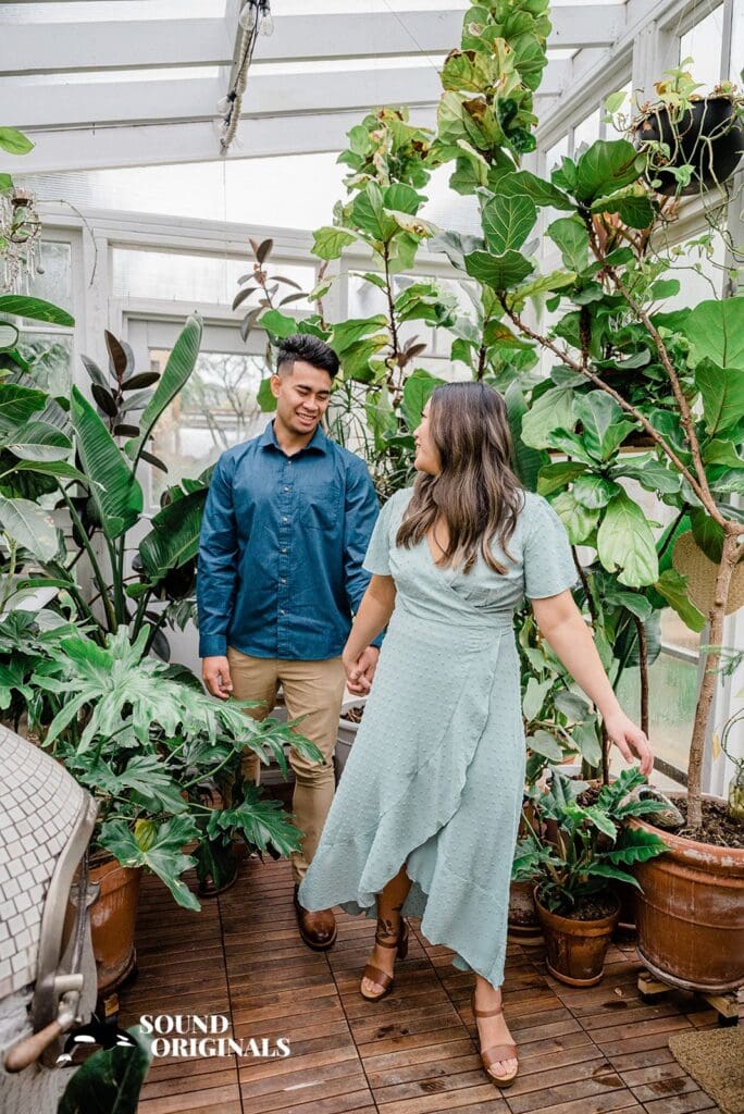Seattle Greenhouse Engagement // Alyssa + Johnny -