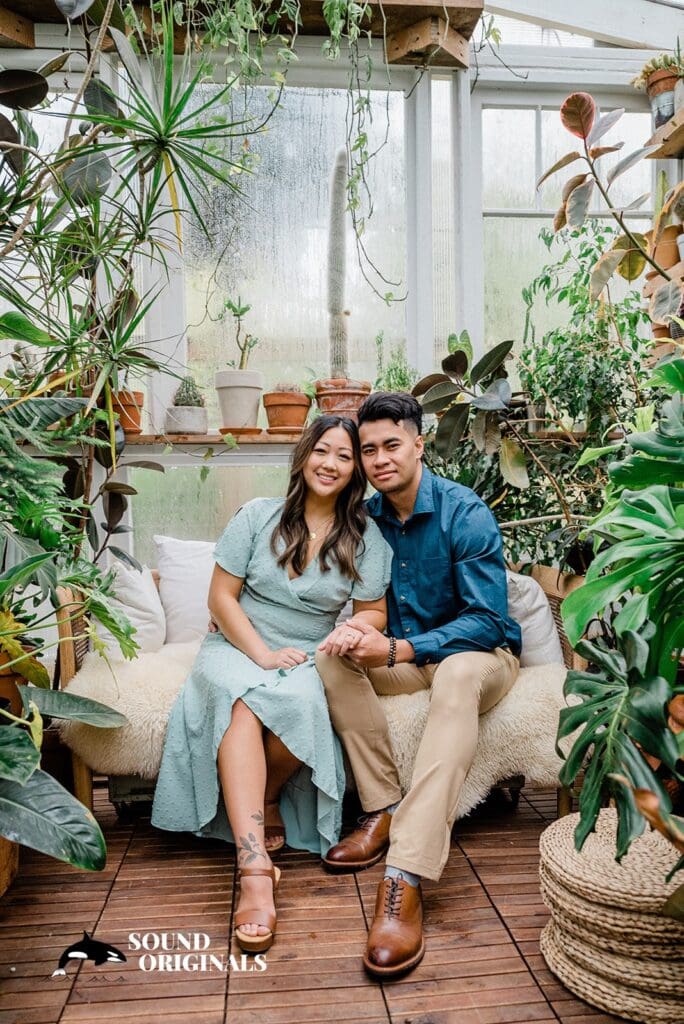Seattle Greenhouse Engagement // Alyssa + Johnny -