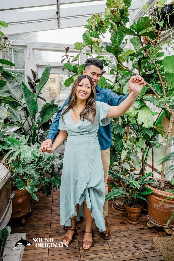 Seattle Greenhouse Engagement // Alyssa + Johnny -