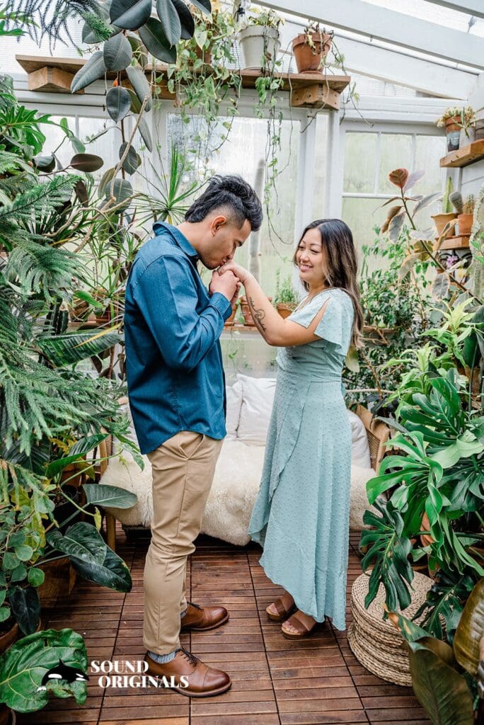 Seattle Greenhouse Engagement // Alyssa + Johnny -