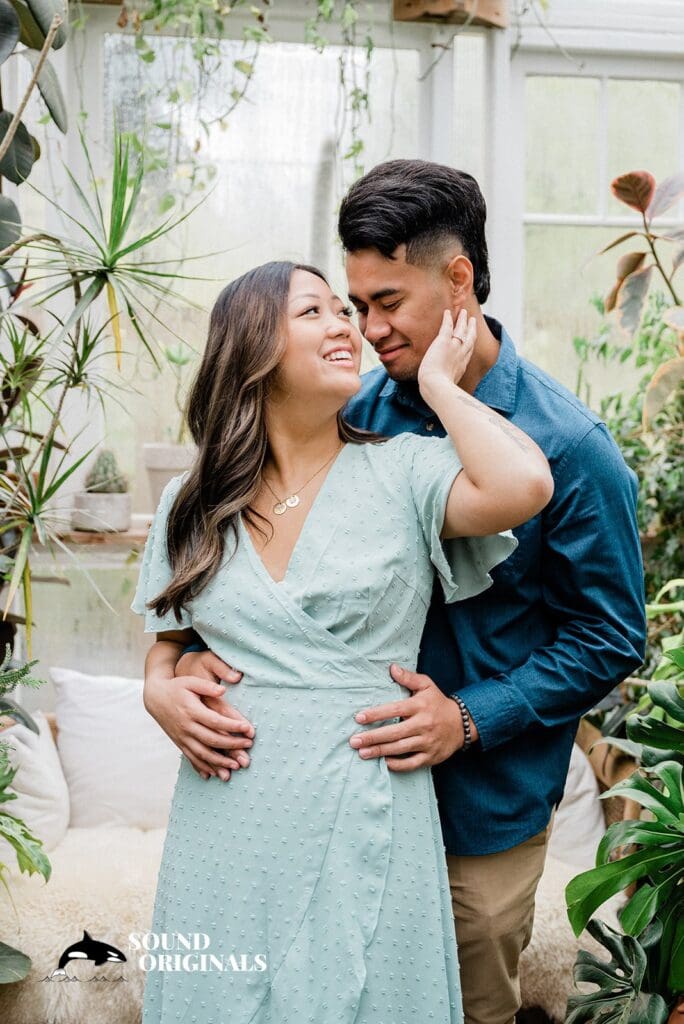 Seattle Greenhouse Engagement // Alyssa + Johnny -