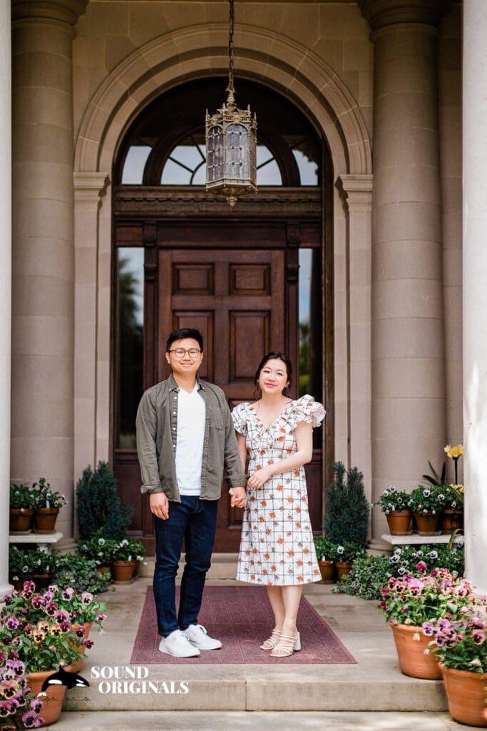 Linna + Jonathan Filoli Historic House & Garden Engagement // Linna & Jonathan -