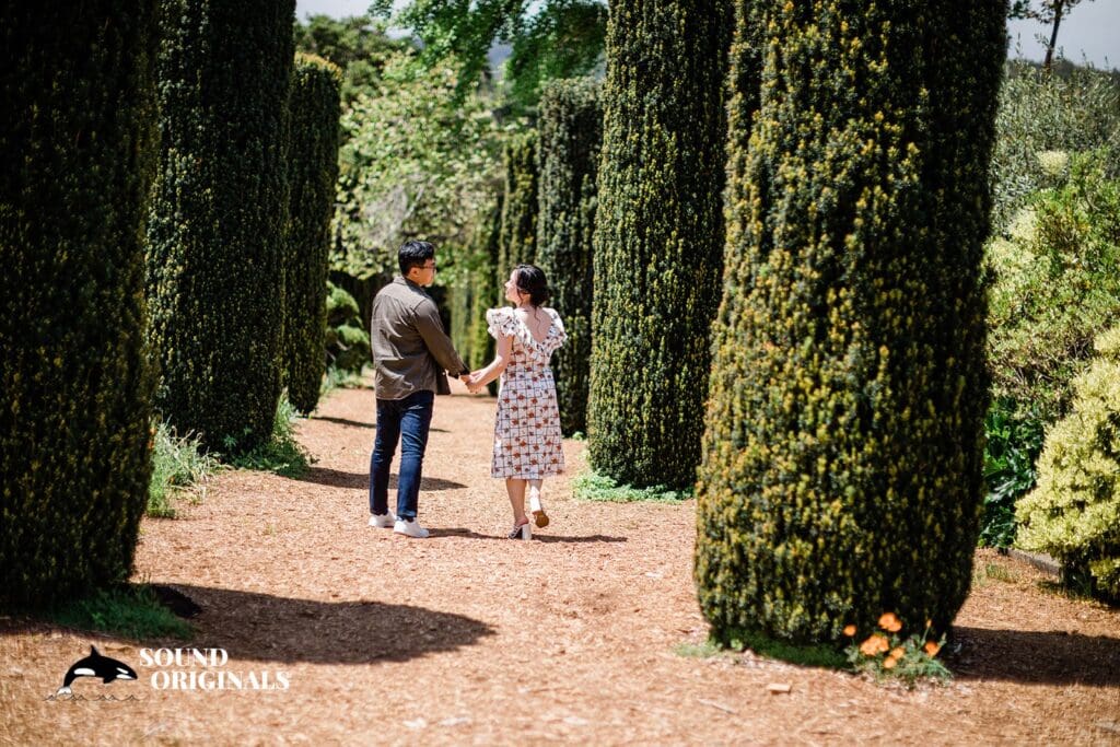 Linna + Jonathan Filoli Historic House & Garden Engagement // Linna & Jonathan -