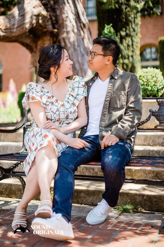 Linna + Jonathan Filoli Historic House & Garden Engagement // Linna & Jonathan -