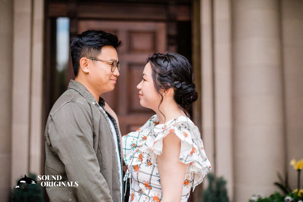 Linna + Jonathan Filoli Historic House & Garden Engagement // Linna & Jonathan -