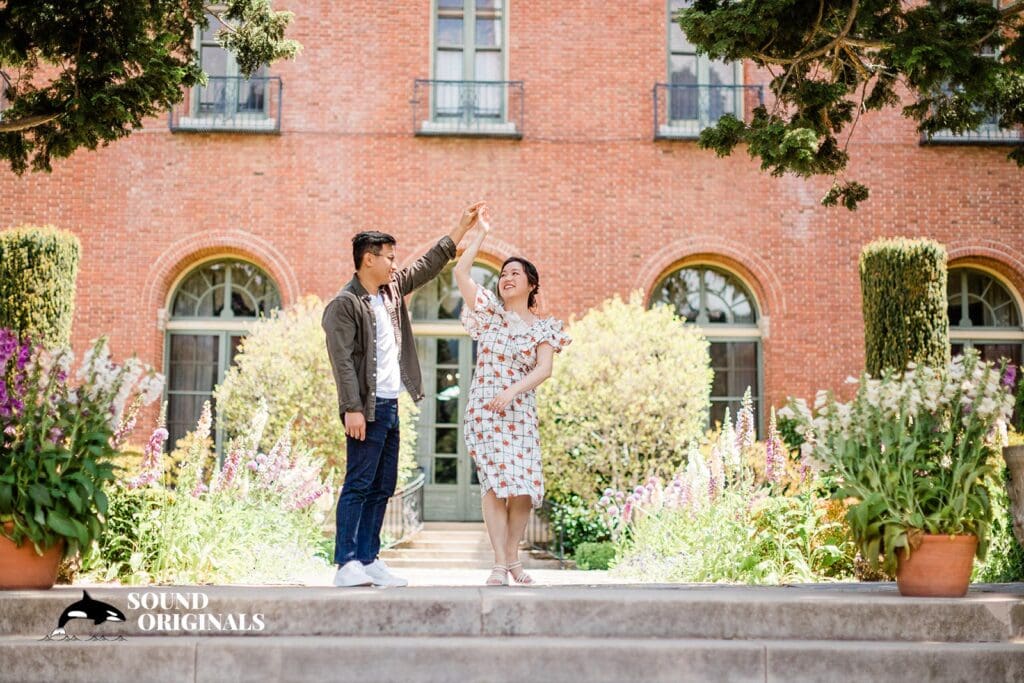 Filoli Historic House & Garden engagement photography by San Francisco Wedding Photography & Videography, one of the 24 Best Places for Engagement Photos in San Francisco