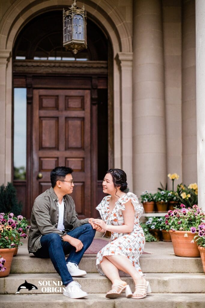 Linna + Jonathan Filoli Historic House & Garden Engagement // Linna & Jonathan -