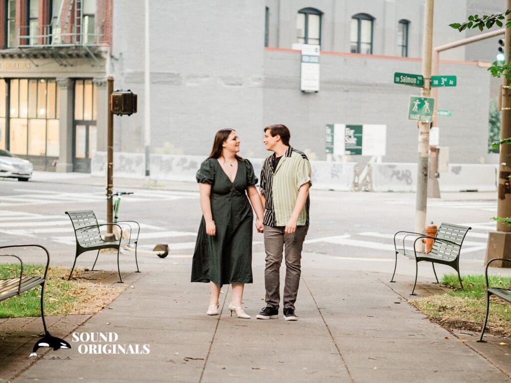 Lownsdale Square Engagement // Joshua + Samantha -