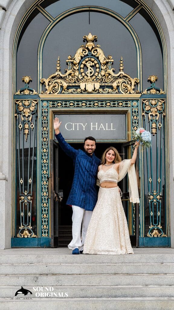 San Francisco City Hall Wedding // Nupur + Aniket -
