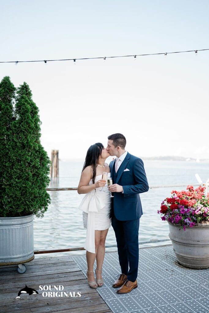 Salty's at Alki Wedding // Risa + Dave -