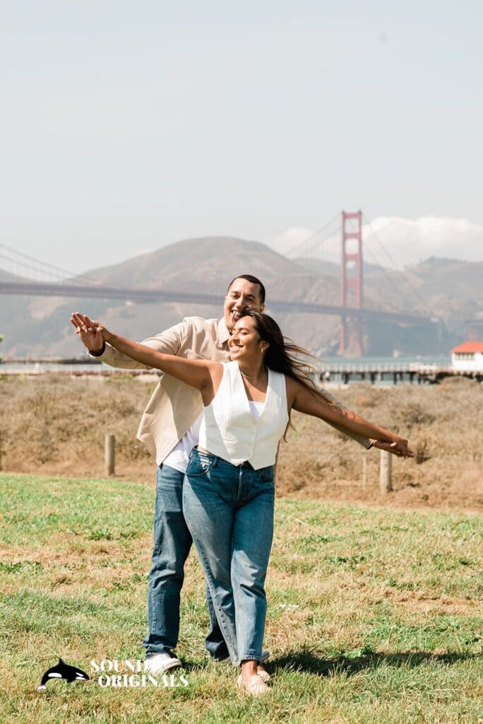 Crissy Field engagement photography by San Francisco Wedding Photography & Videography, one of the 24 Best Places for Engagement Photos in San Francisco