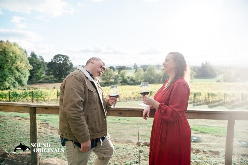 Eola Hills Wine Cellars Engagement // Aaron + Brianna -