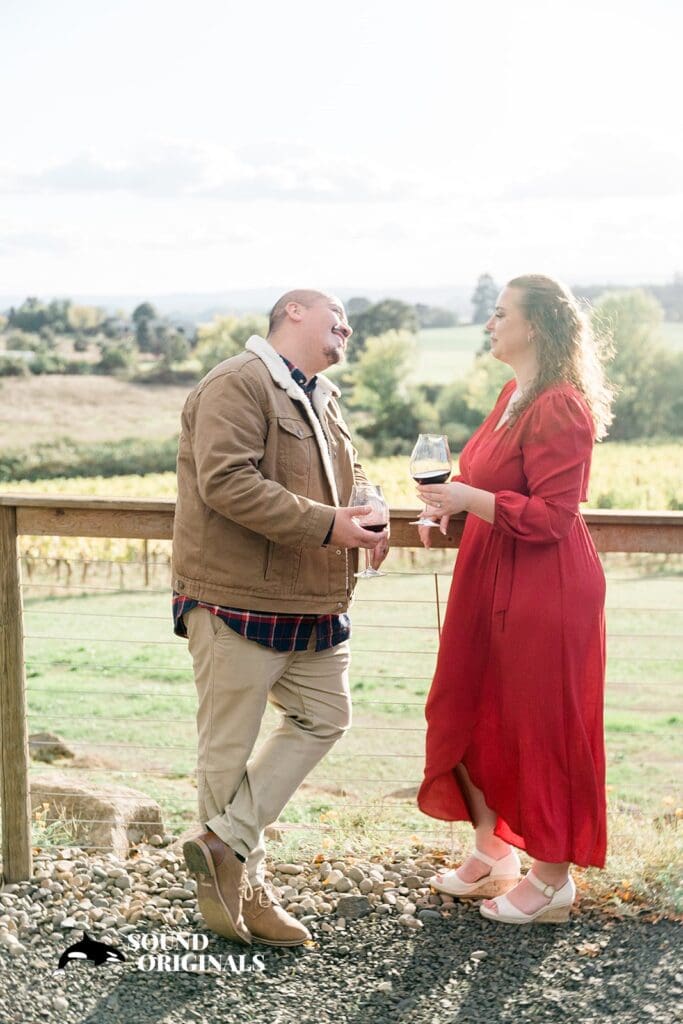 Eola Hills Wine Cellars Engagement // Aaron + Brianna -