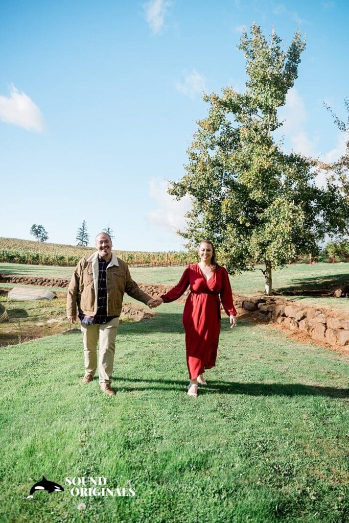 Eola Hills Wine Cellars Engagement // Aaron + Brianna -