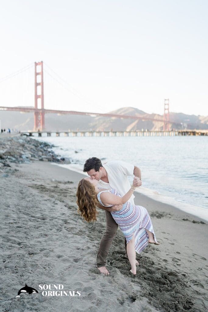 Crissy Field engagement photography by San Francisco Wedding Photography & Videography, one of the 24 Best Places for Engagement Photos in San Francisco