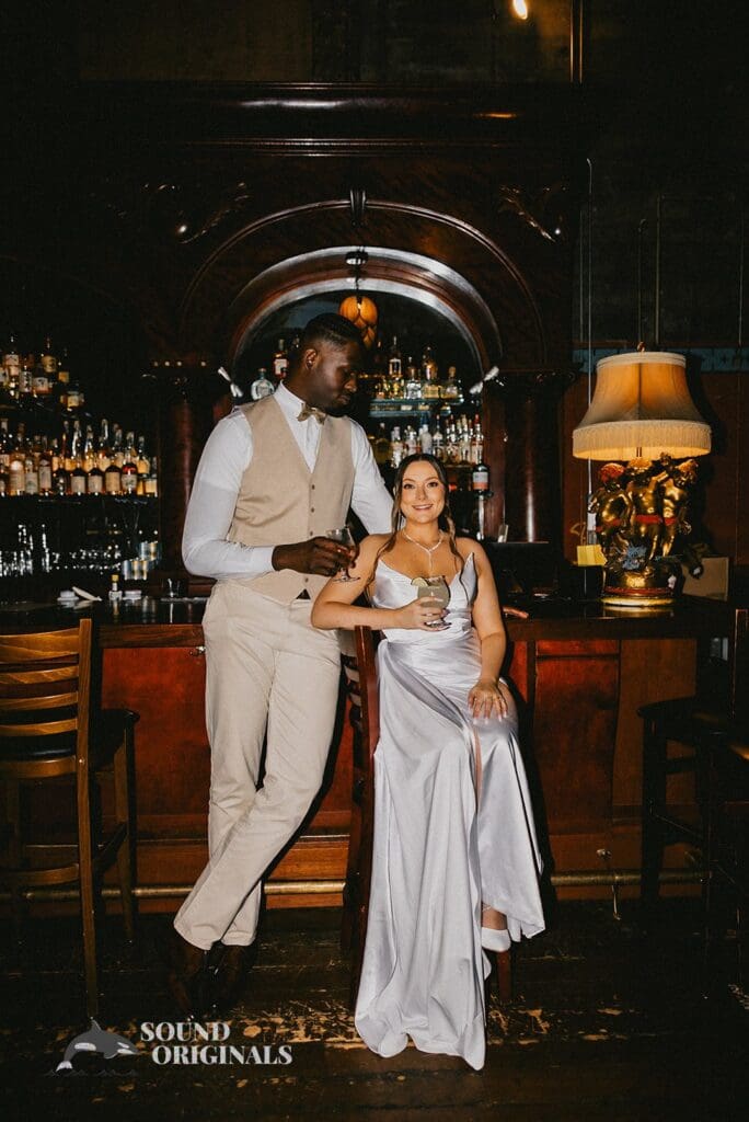 McMenamins Backstage Bar Engagement // Faith + Silvere -