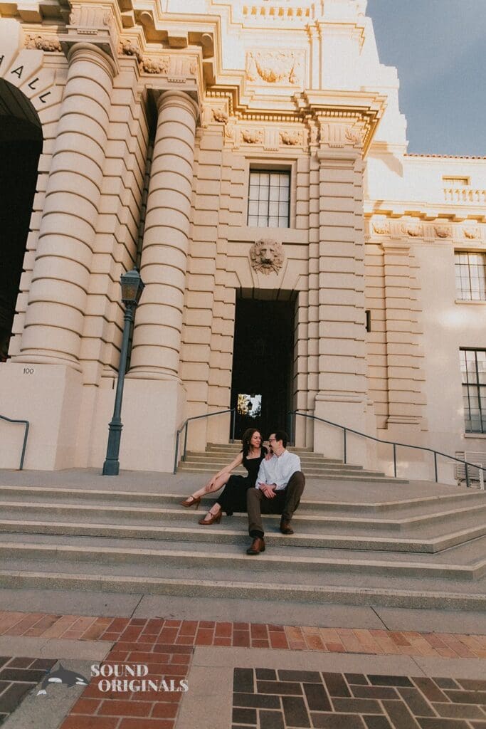 Pasadena City Hall Engagement // Emma + Alec -