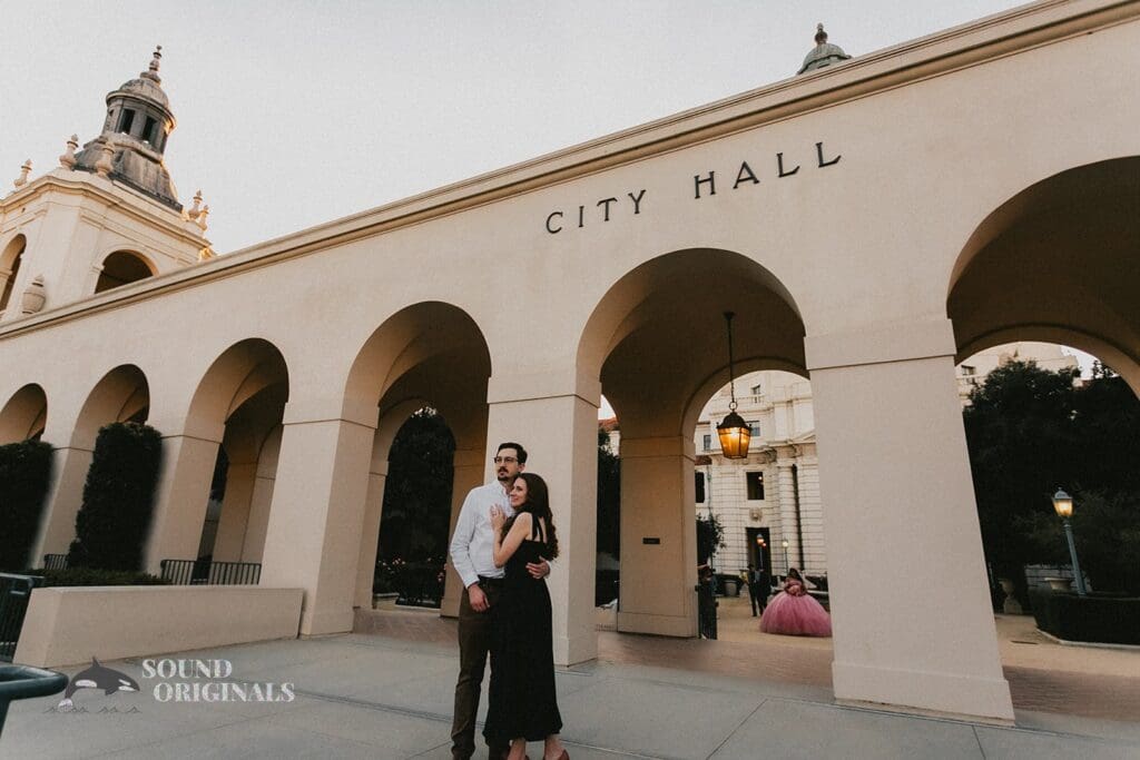 Pasadena City Hall Engagement // Emma + Alec -