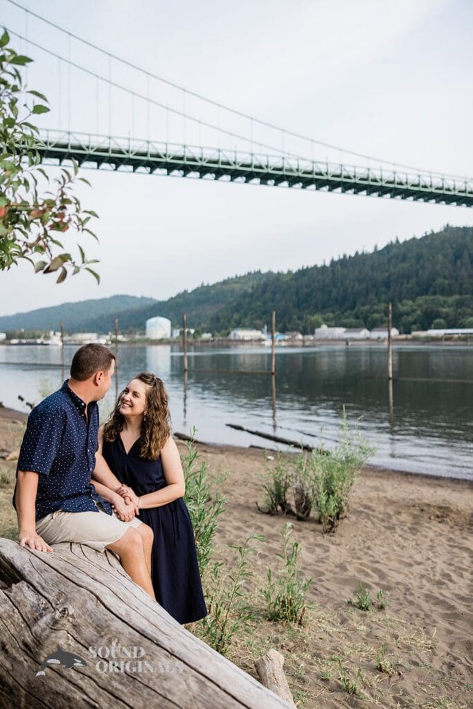 Cathedral Park Engagement // Emily + Nick -