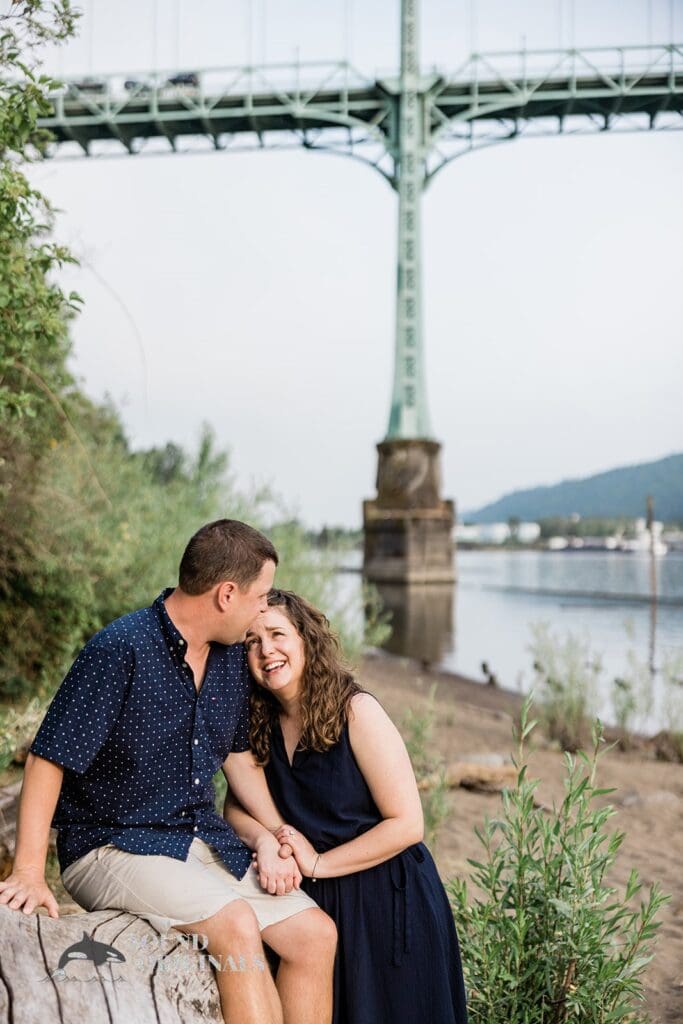 Cathedral Park Engagement // Emily + Nick -