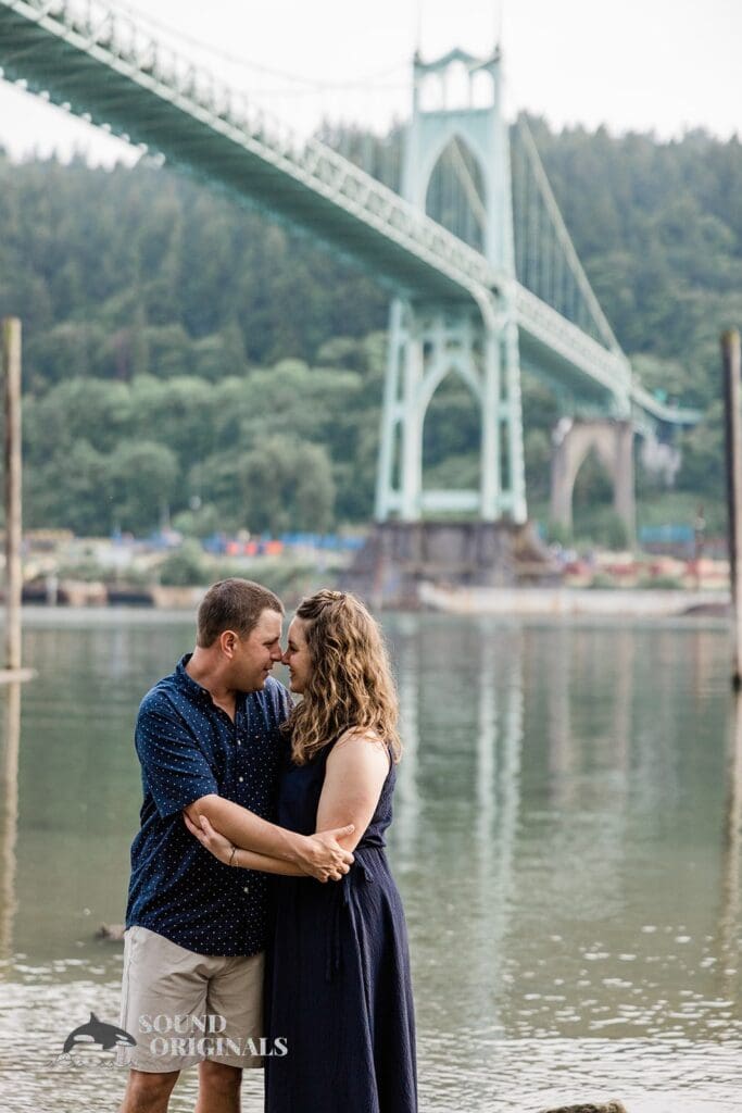 Cathedral Park Engagement // Emily + Nick -