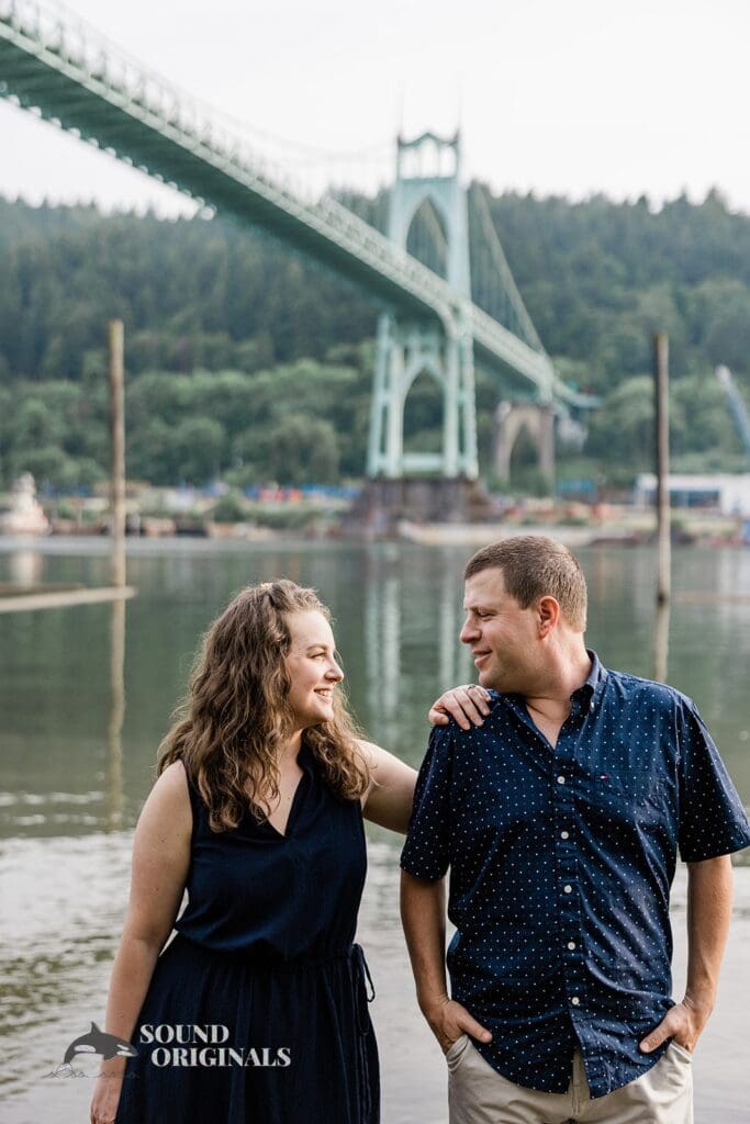 Cathedral Park Engagement // Emily + Nick -