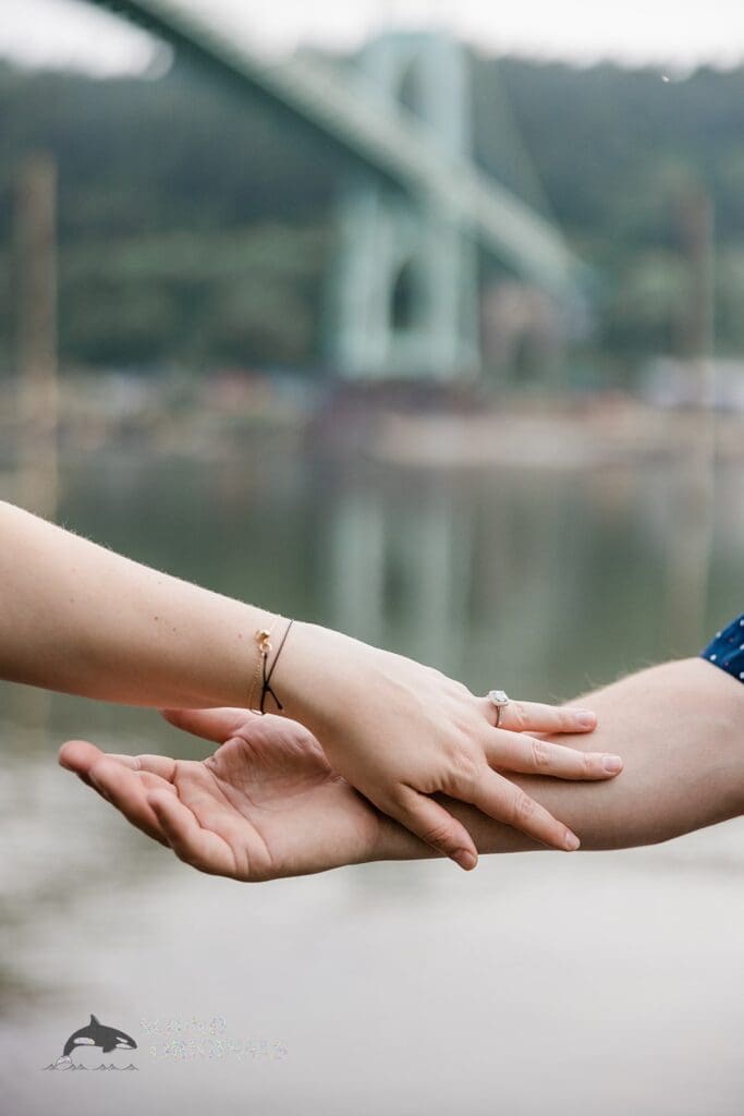 Cathedral Park Engagement // Emily + Nick -