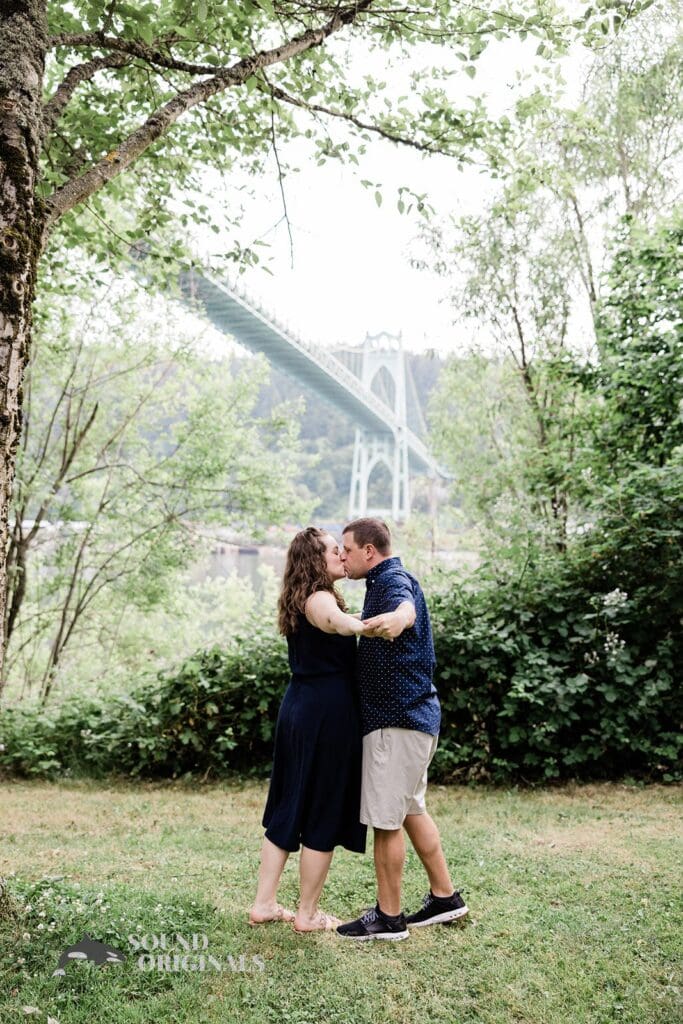 Cathedral Park Engagement // Emily + Nick -