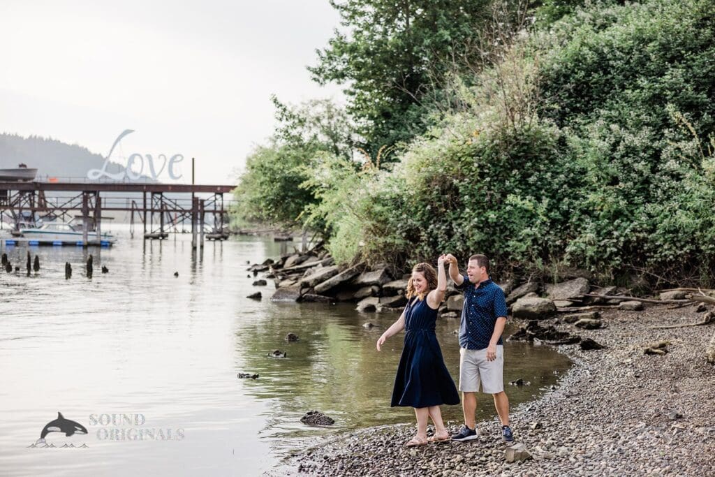 Cathedral Park Engagement // Emily + Nick -