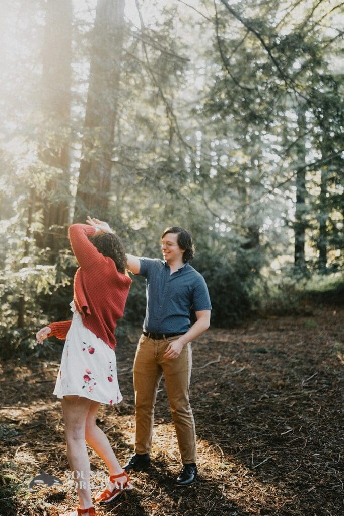 Reinhardt Redwood Regional Park Engagement // Jacob + Lizzy -