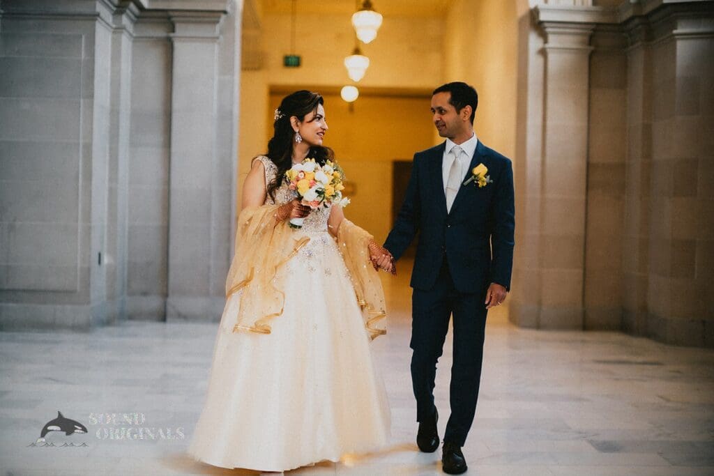 San Francisco City Hall Wedding // Adya + Ashutosh -