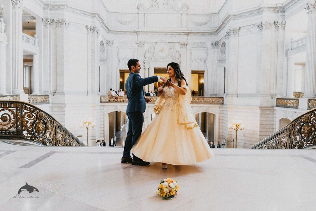 San Francisco City Hall Wedding // Adya + Ashutosh -