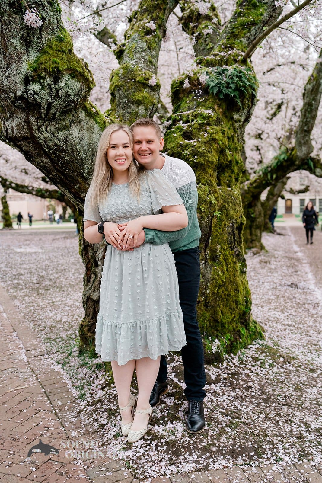 UW Cherry Blossoms Engagement // Alexandra + Blake -
