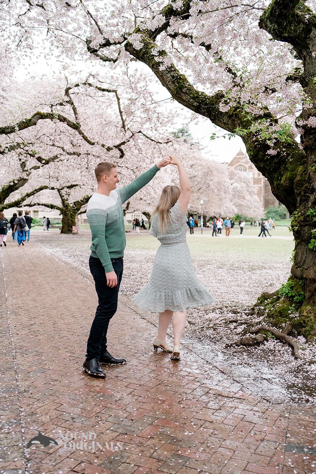 UW Cherry Blossoms Engagement // Alexandra + Blake -