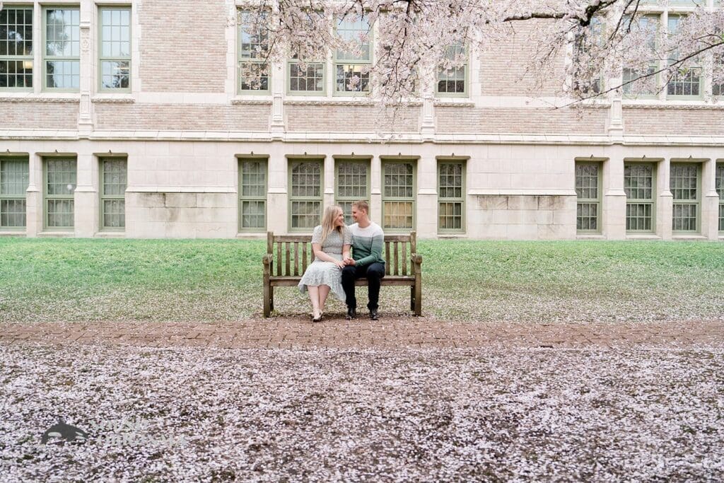 UW Cherry Blossoms Engagement // Alexandra + Blake -