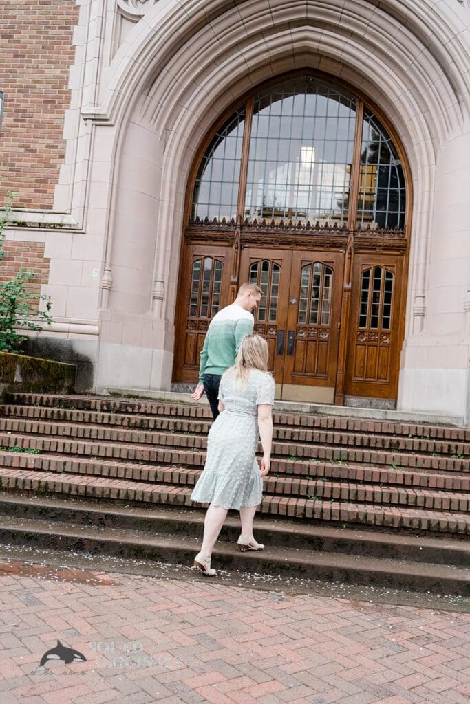 UW Cherry Blossoms Engagement // Alexandra + Blake -