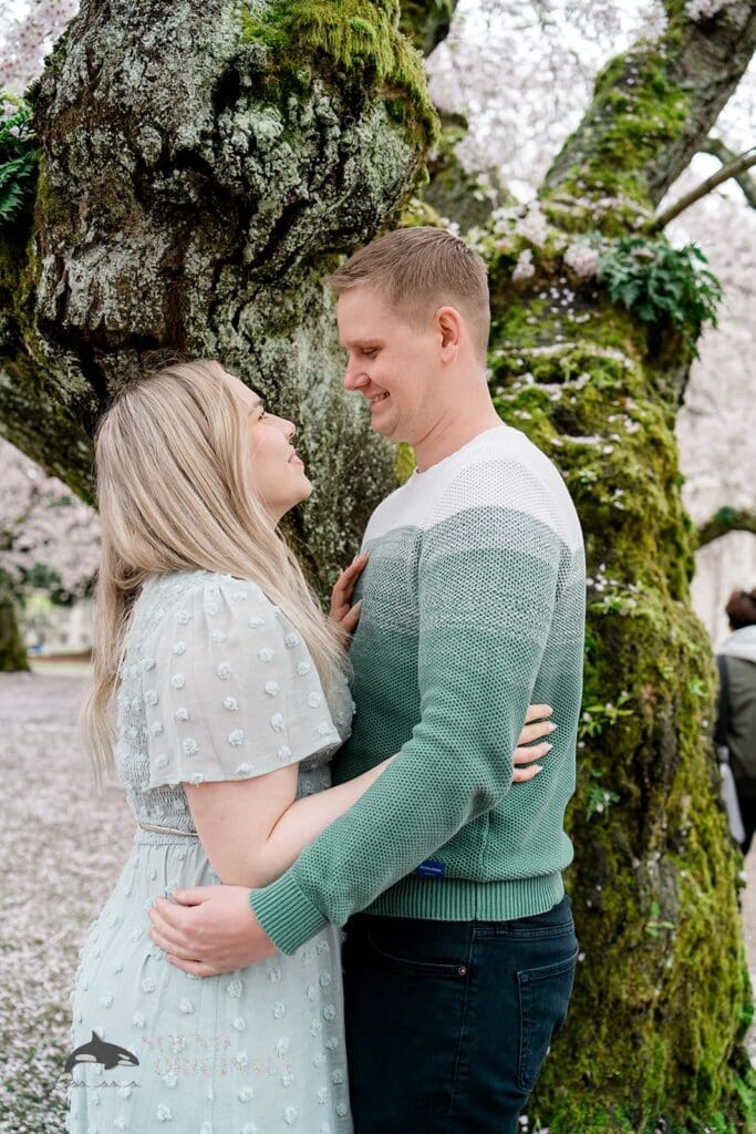 UW Cherry Blossoms Engagement // Alexandra + Blake -