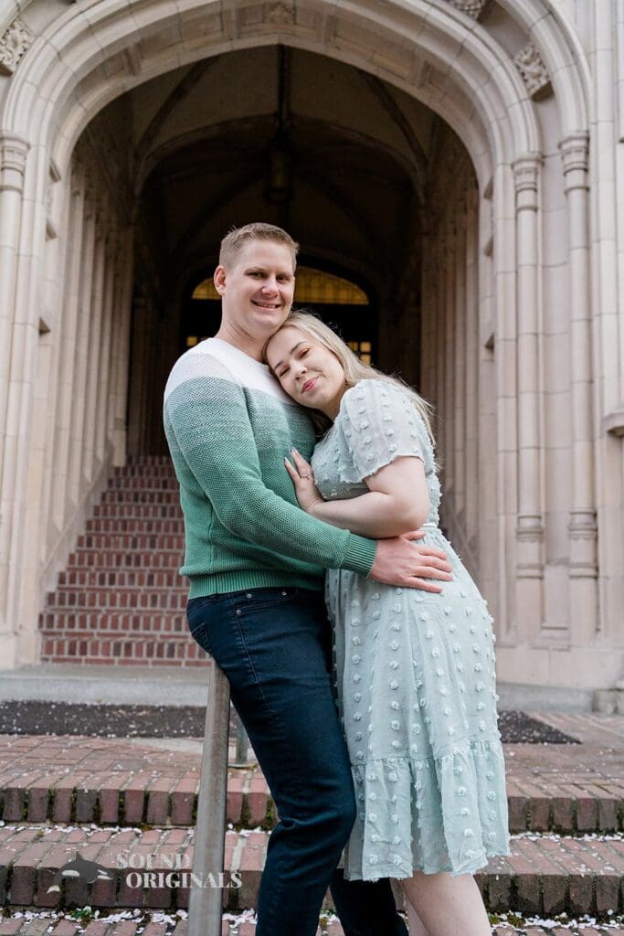 UW Cherry Blossoms Engagement // Alexandra + Blake -