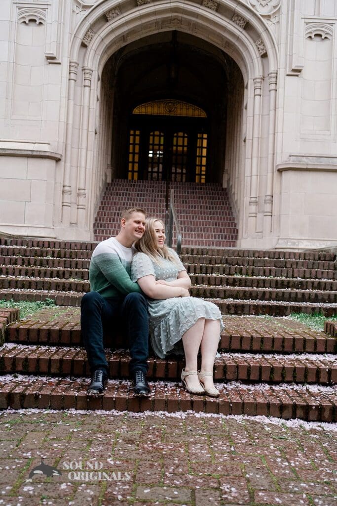 UW Cherry Blossoms Engagement // Alexandra + Blake -