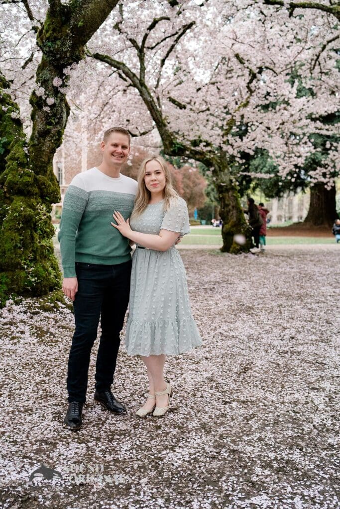 UW Cherry Blossoms Engagement // Alexandra + Blake -