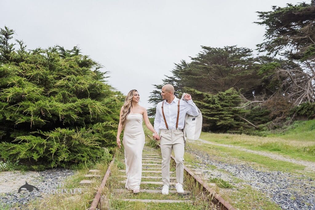 Shark Fin Cove engagement photography by San Francisco Wedding Photography & Videography, one of the 24 Best Places for Engagement Photos in San Francisco