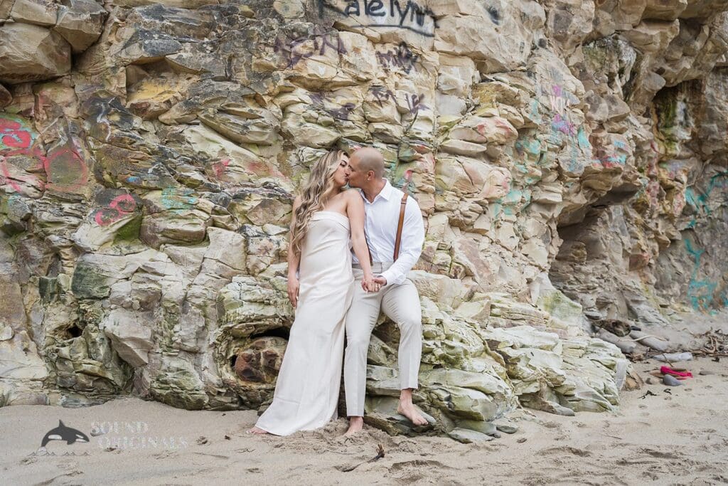 Shark Fin Cove engagement photography by San Francisco Wedding Photography & Videography, one of the 24 Best Places for Engagement Photos in San Francisco