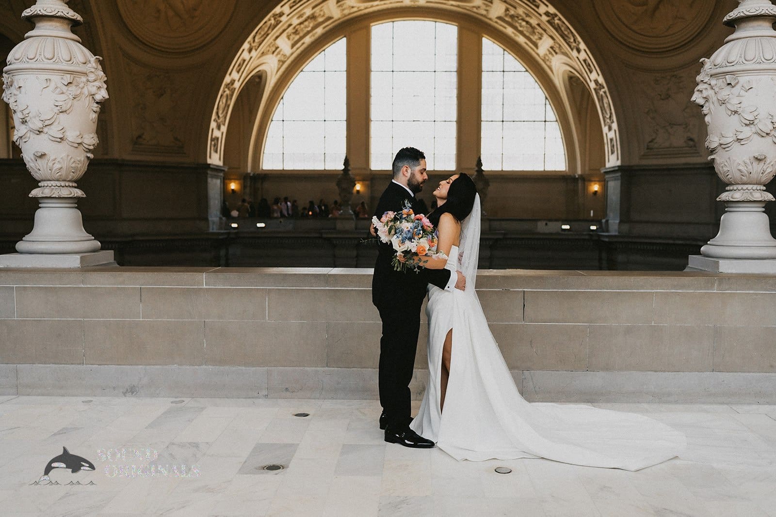 San Francisco City Hall Wedding // Cristal + Bradley -