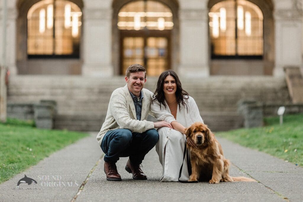 Jack + Alicia Dogs at Engagements -