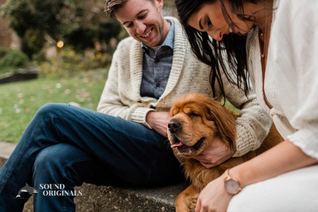 Jack + Alicia Dogs at Engagements -