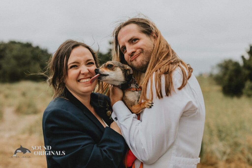 Maddy + Michael Dogs at Engagements -