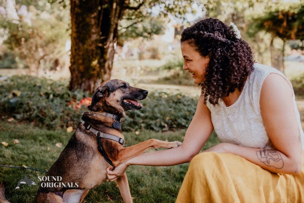 Madi + Cooper Dogs at Engagements -