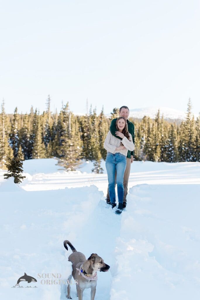 Lauryn + Benjamin Dogs at Engagements -